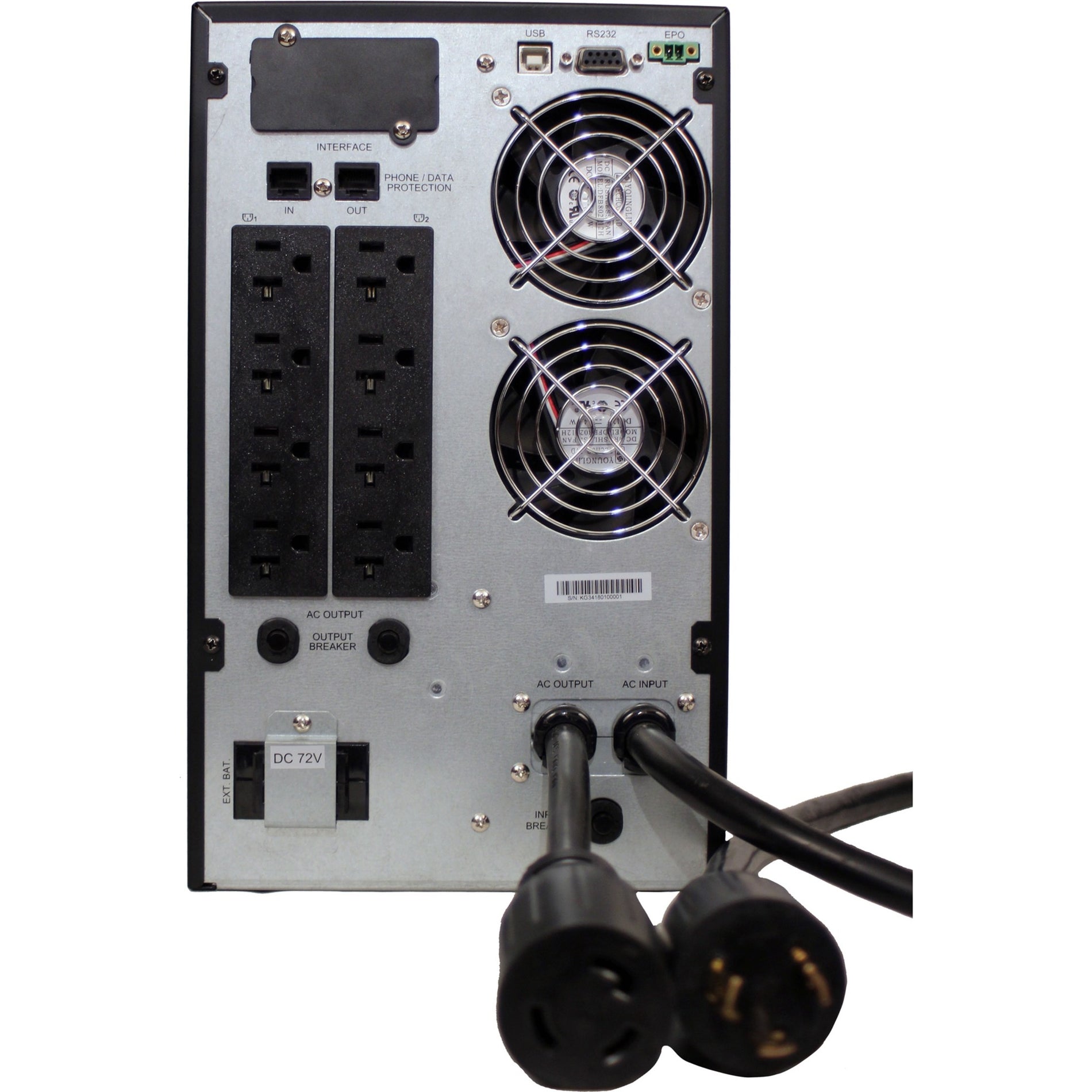 Minuteman EC3000LCD 3000 VA On-line Tower UPS with 9 Outlets, Pure Sine Wave, SNMP Manageable