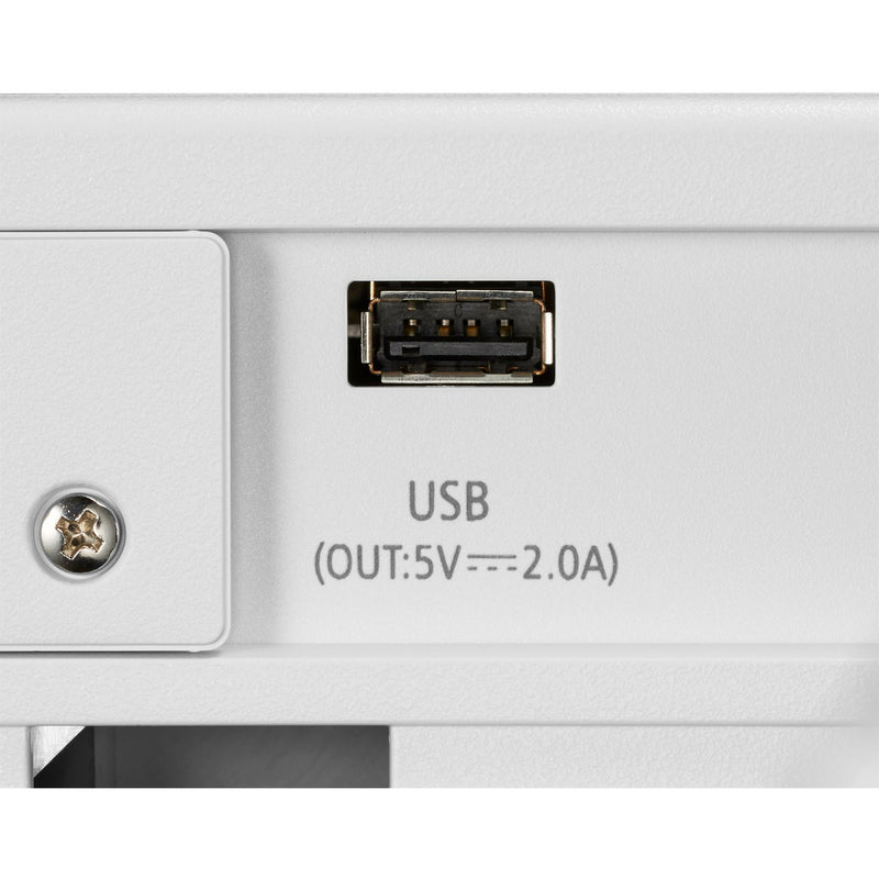 Close-up of USB power output port on NEC P525UL projector