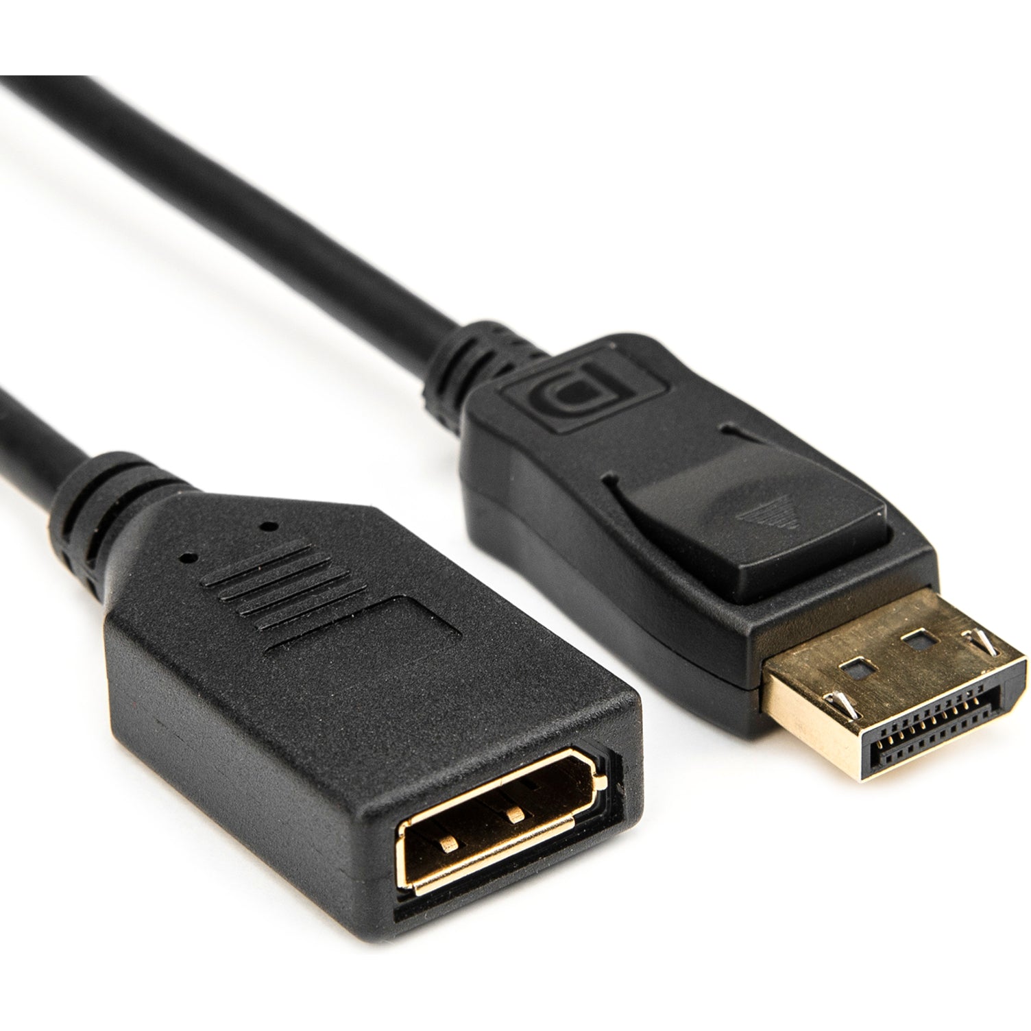 Rocstor Y10C233-B1 6ft DisplayPort Video Extension Cable, Locking Latch, Gold Plated