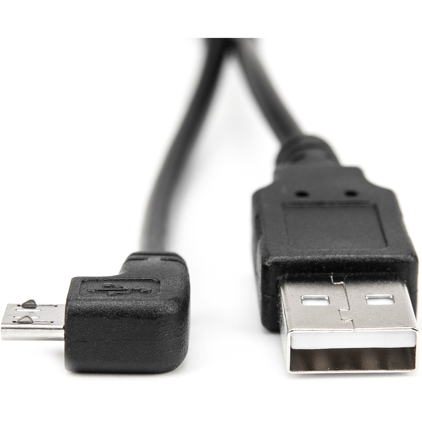 Rocstor Y10C222-B1 Premium USB Cable, 3ft, Right-angled Connector, Charging, Black