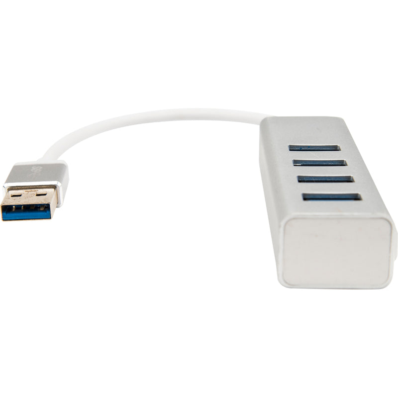 Profile view emphasizing the compact design of the USB hub