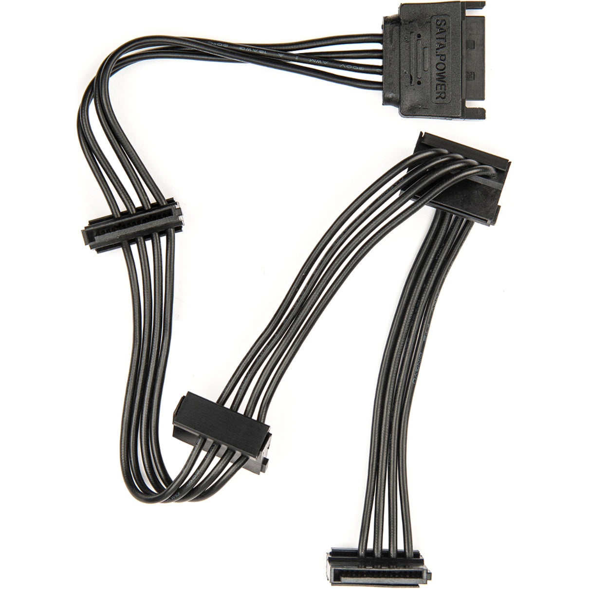 Rocstor Y10C224-B1 Premium Splitter Cord 15.7IN 4XSATA Power Adapter M/F CBL