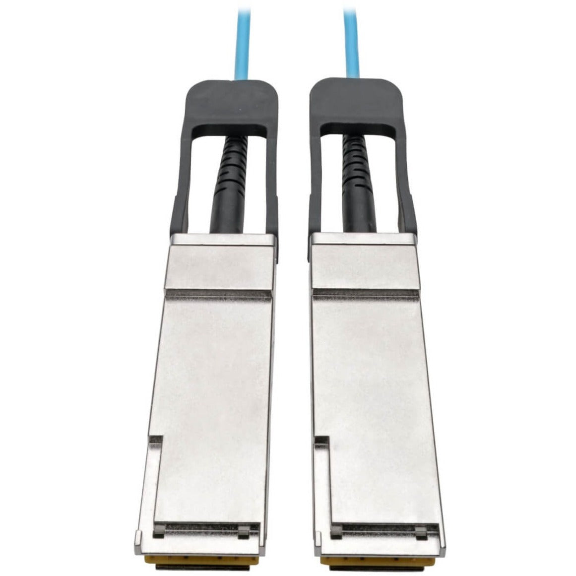 Tripp Lite by Eaton QSFP to QSFP Active Optical Cable 40Gb, AOC, M/M, Aqua, 2 m (6.6 ft.) (N28F-02M-AQ)