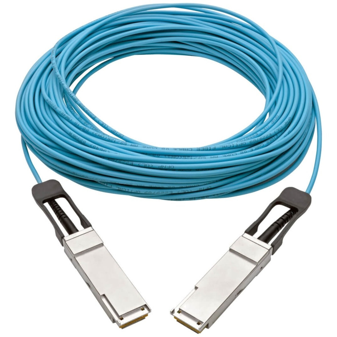 トリップライト N28F-30M-AQ QSFP+ to QSFP+ アクティブ光ファイバーケーブル 40Gb アクア 30m ブランド名: トリップライト