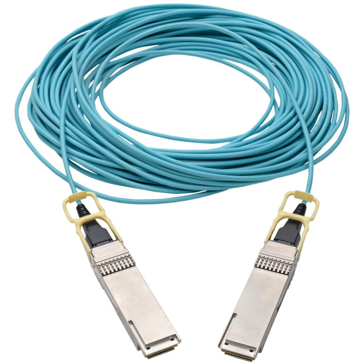 Tripp Lite N28H-20M-AQ QSFP28 para QSFP28 Cabo Óptico Ativo 100GbE AOC M/M Aqua 20m