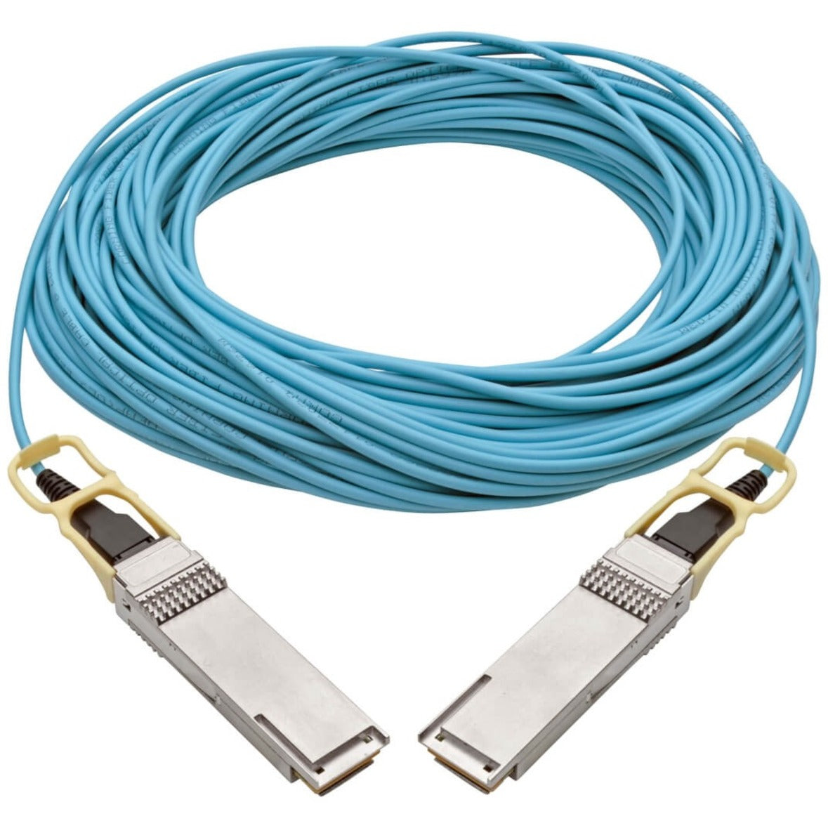 特利普里特 N28H-30M-AQ QSFP28 to QSFP28 Active Optical Cable 100GbE AOC M/M Aqua 30m 品牌名称翻译：特利普里特