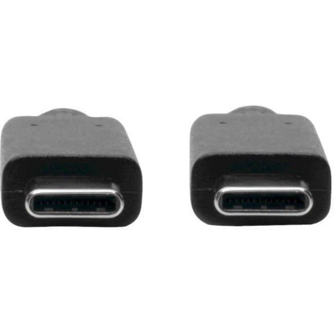 Close-up of USB-C connector ports showing reversible design