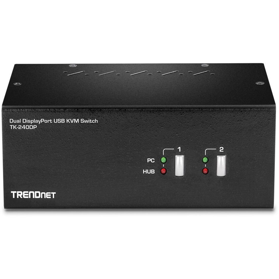 TRENDnet TK-240DP 2-Port Dual Monitor DisplayPort KVM Switch 3840 x 2160 Resolution TAA Compliant  TRENDnet TK-240DP 2-Port Dual Monitor DisplayPort KVM Switch Risoluzione 3840 x 2160 Conforme a TAA
