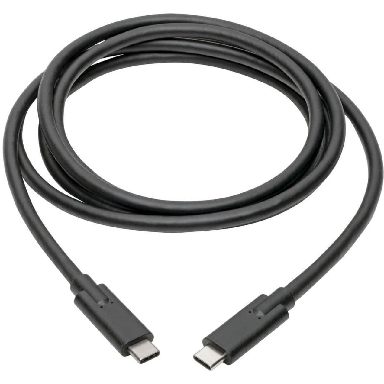 Full length view of coiled USB-C cable showing flexibility and reach-alternate-image4