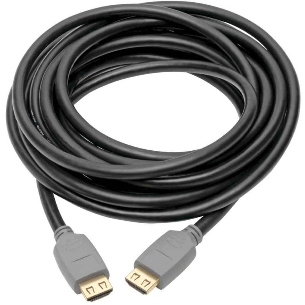 Full length view of 15-foot black HDMI cable with connectors-alternate-image2