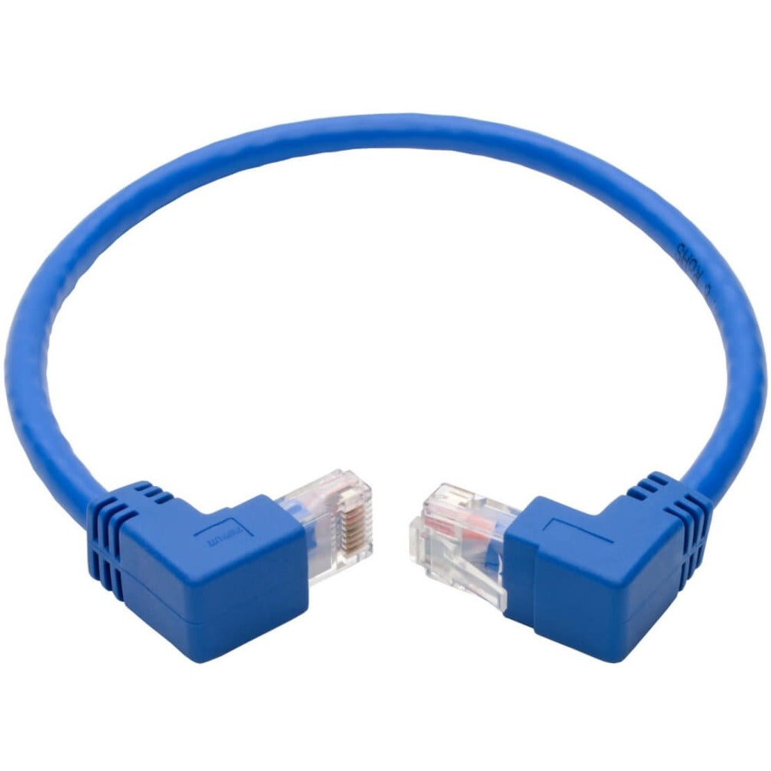 Tripp Lite = 트립 라이트 by = 에 의해 Eaton N204-001-BL-UD = 이튼 N204-001-BL-UD Cat.6 Patch UTP Network Cable = Cat.6 패치 UTP 네트워크 케이블 1ft = 1피트 Blue = 파란 Molded = 성형