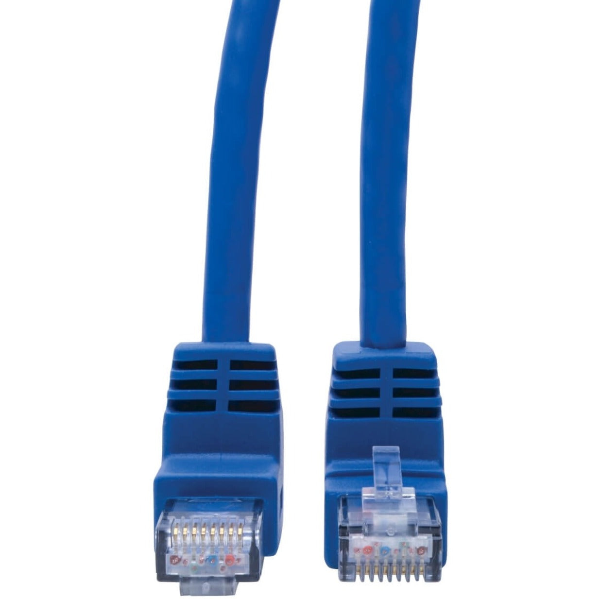 Tripp Lite N204-004-BL-UD Cable de Parche Cat6 UTP Macho en Ángulo Ascendente/Macho en Ángulo Descendente - 4 pies Azul Moldeado