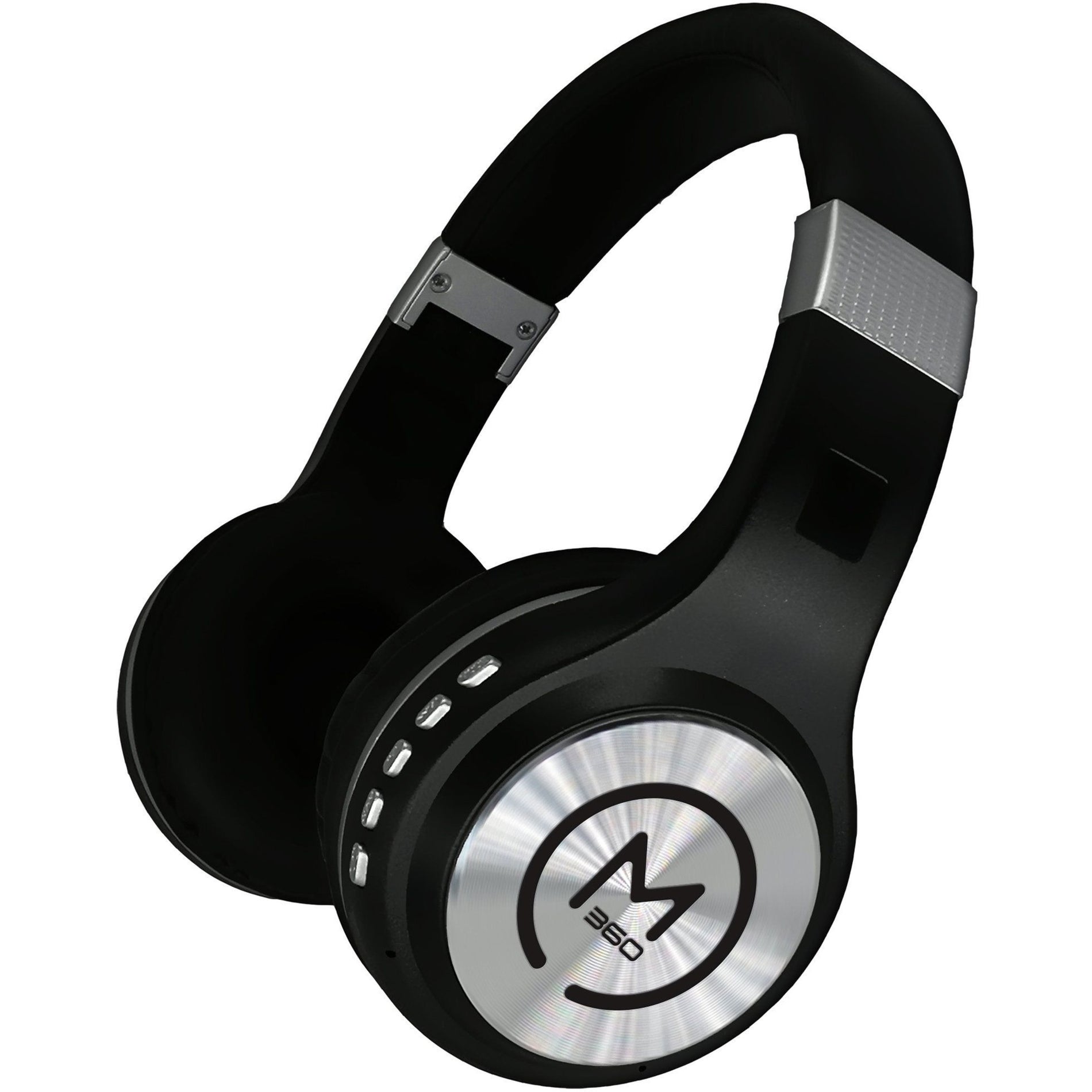 Morpheus 360 HP5500B Headphone Stereo Nirkabel Bluetooth Microfon Terintegrasi Hitam/Perak