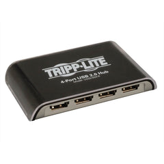 Tripp Lite U225-004-R 4-Poort USB Mini Hub Zwart Compact en Handige USB Hub voor Mac en PC.