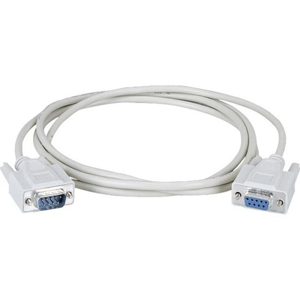 Black Box 6-foot beige DB-9 serial extension cable with male and female connectors