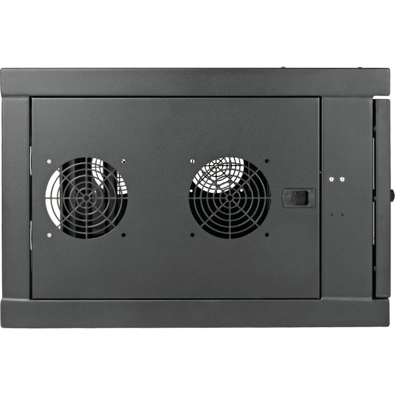 Close-up view of SmartRack cabinet cooling system with dual fan ports