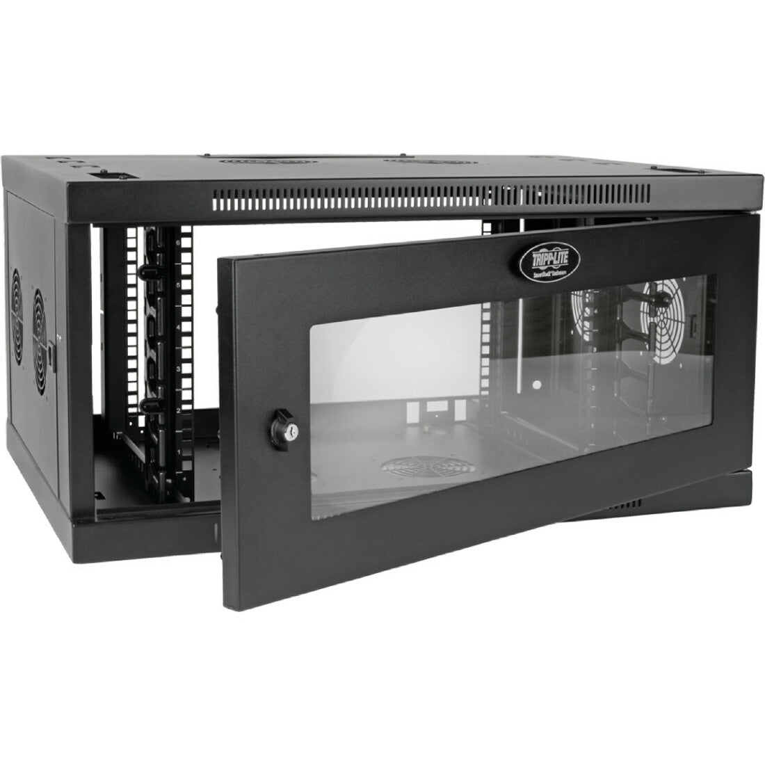 Tripp Lite SRW6UDPGVRT SmartRack 6U Cabinet with Wide Acrylic Window, Wall Mountable, 200 lb Weight Capacity