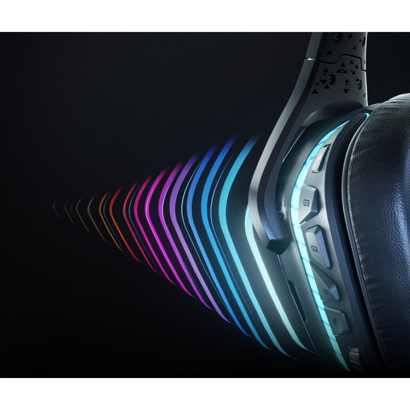  Logitech G935 Wireless DTS:X 7.1 Surround Sound LIGHTSYNC RGB  PC Gaming Headset - Black, blue (Renewed) : Video Games