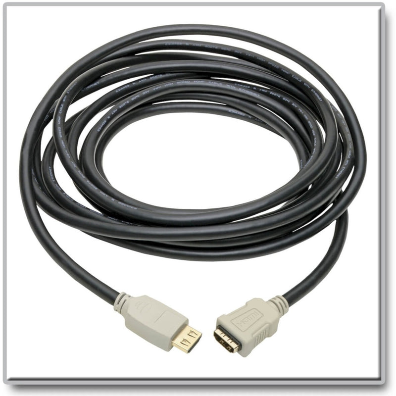 Full length view of Tripp Lite P569-015-2B-MF HDMI cable showing flexible design