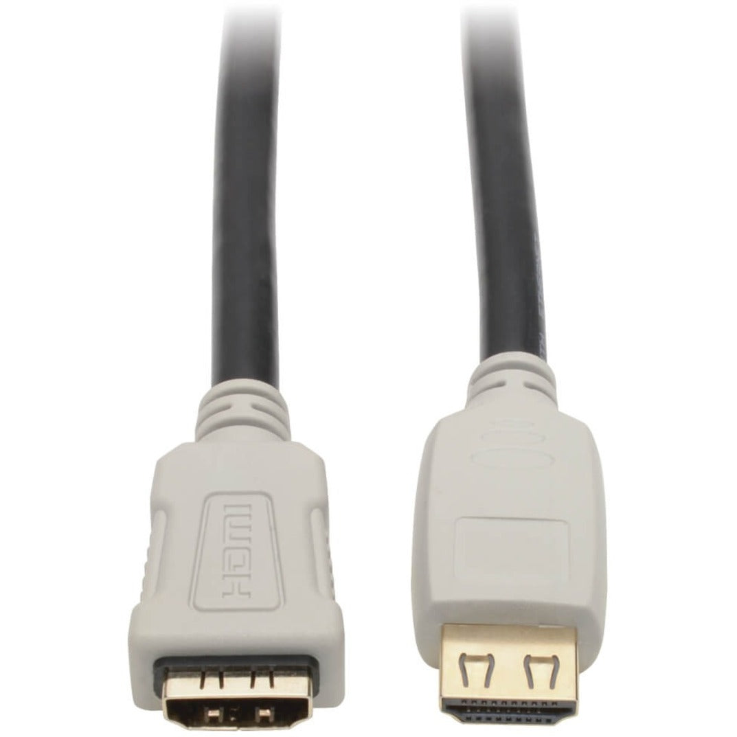 كيبل HDMI للصوت/الفيديو من Tripp Lite P569-003-2B-MF، 3 أقدام، عالي السرعة، موصل مثبت، مطلي بالذهب