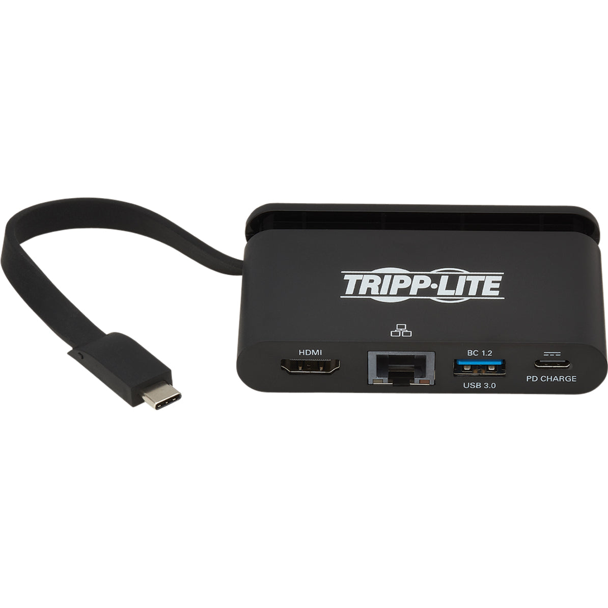 Front view of Tripp Lite dock showing clearly labeled ports-alternate-image5