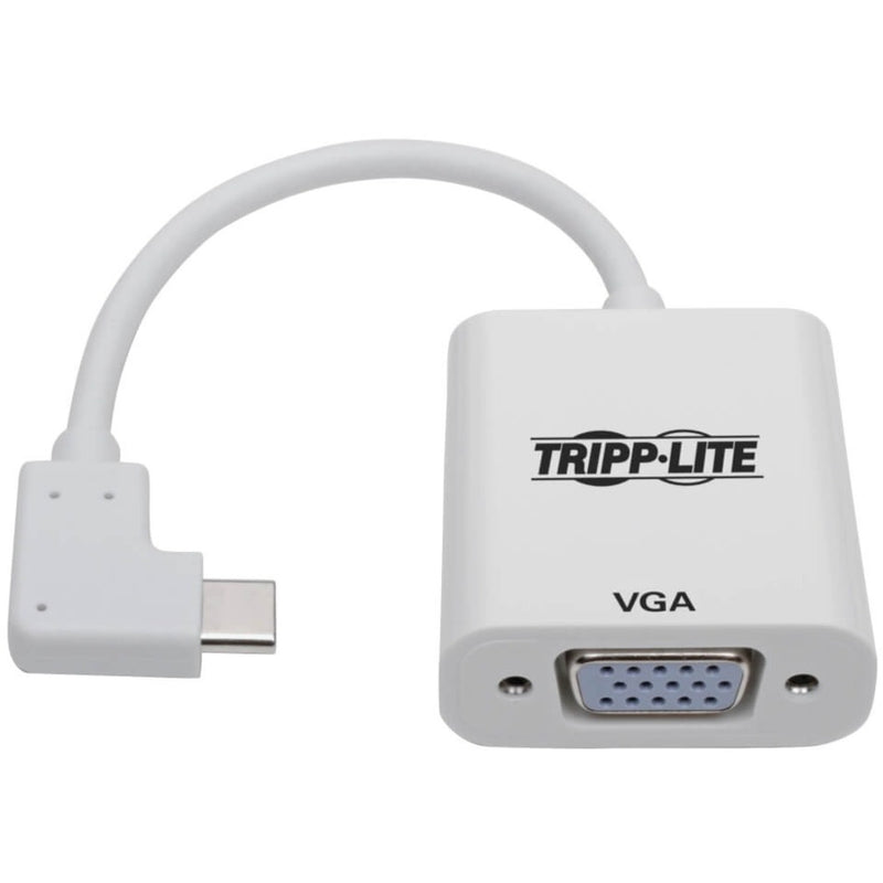 Side view of Tripp Lite adapter highlighting right-angle USB-C connector design