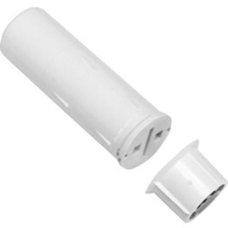 White cylindrical Qolsys IQ door sensor with detachable end cap showing recessed design-alternate-image1