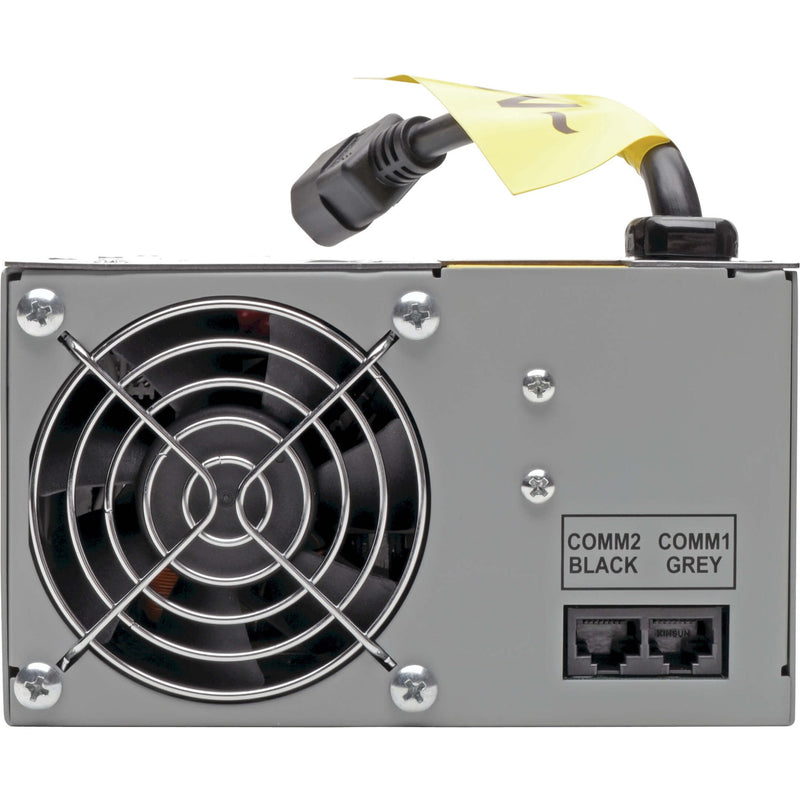 Close-up of HC350SR communication ports and cooling fan