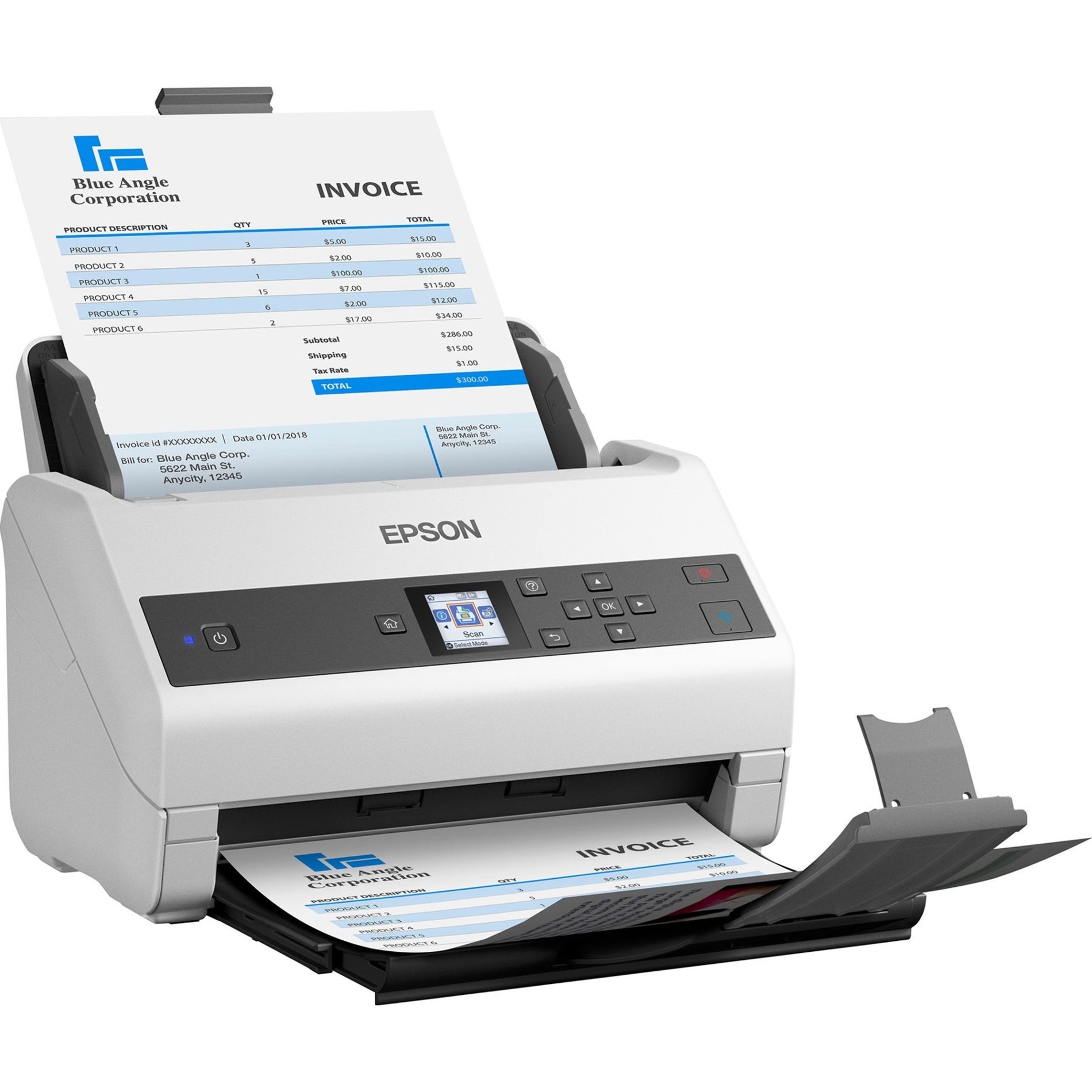 Epson B11B251201 WorkForce DS-970 Color Duplex Workgroup Document Scanner, 600 dpi Optical