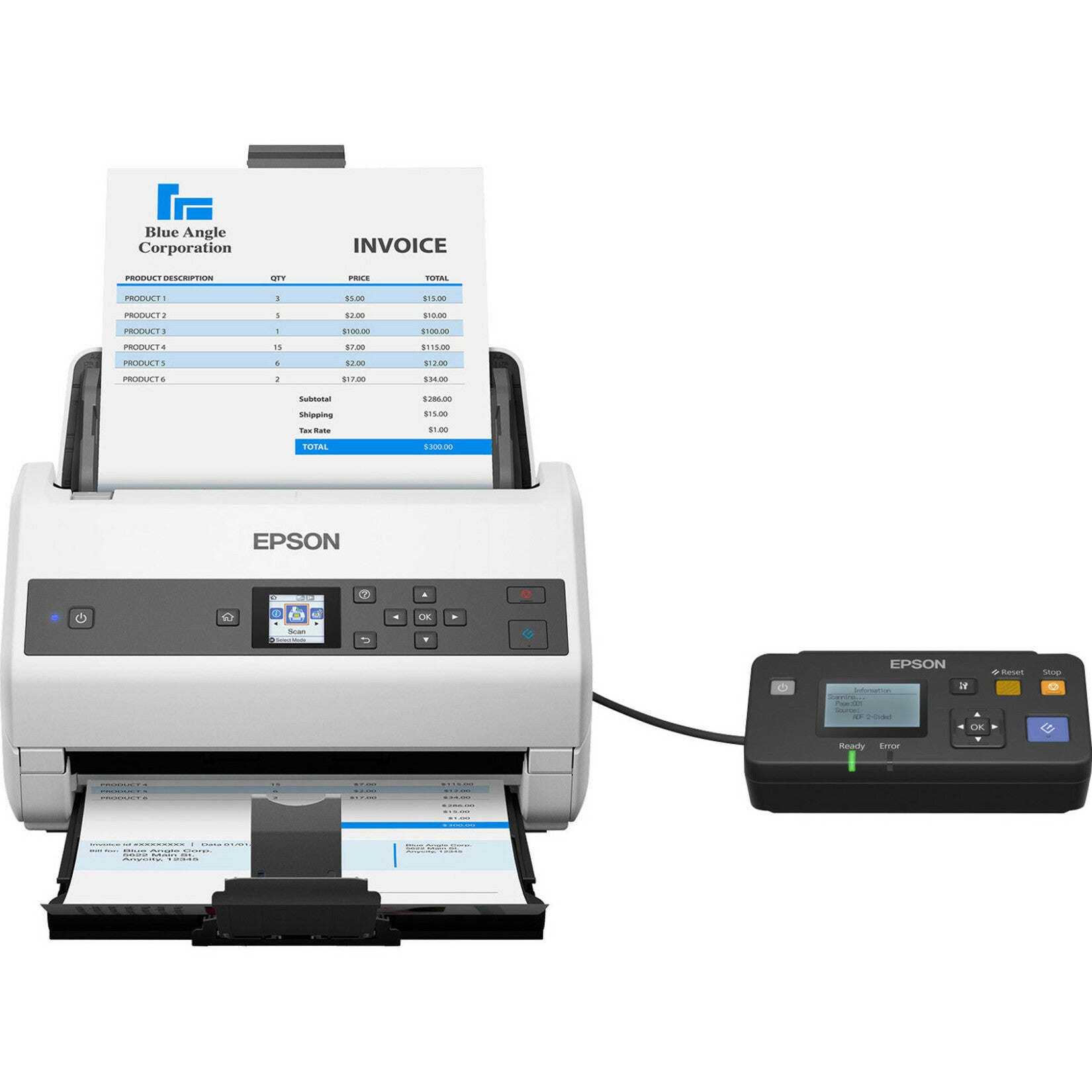 Epson B11B251201 WorkForce DS-970 Scanner di Documenti a Colori Duplex per Gruppi di Lavoro Ottico a 600 dpi