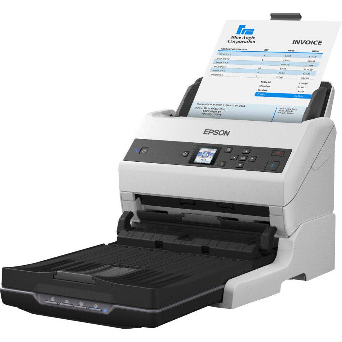 Epson B11B251201 WorkForce DS-970 Color Duplex Workgroup Document Scanner, 600 dpi Optical