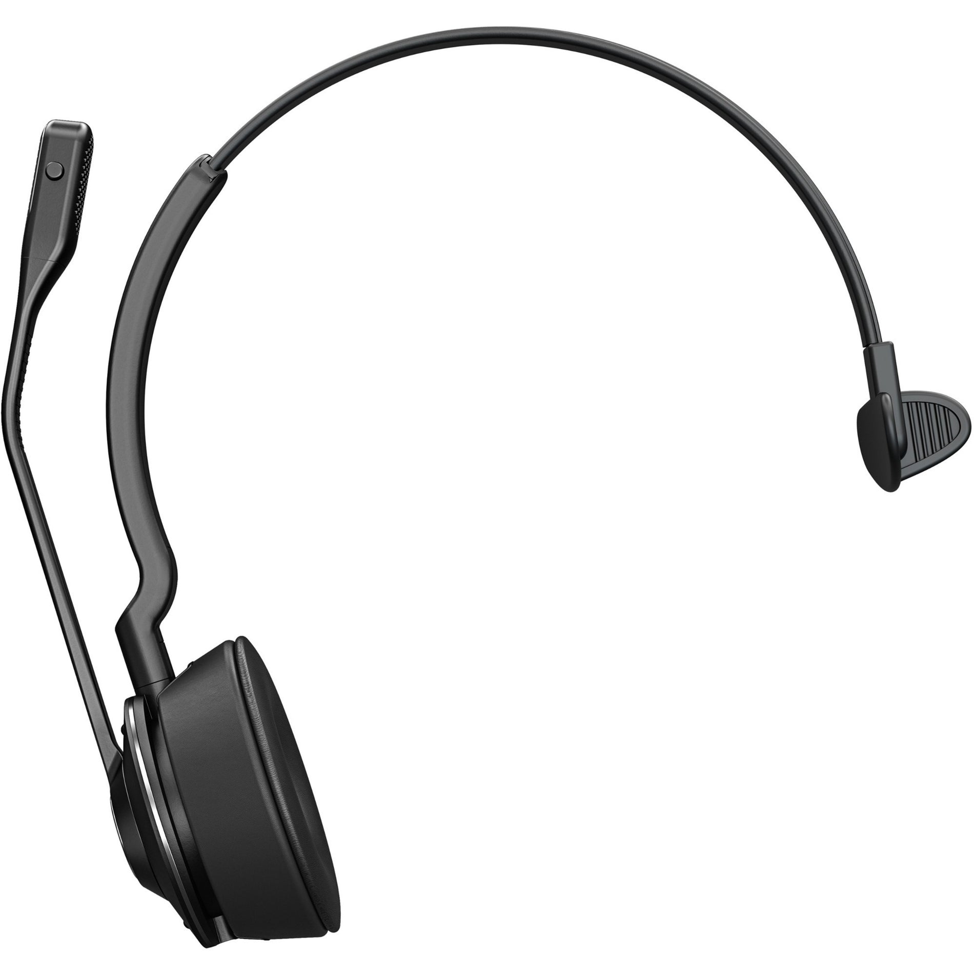 Side view of Jabra Engage 65 Mono headset showing mono earpiece and adjustable boom mic-alternate-image2