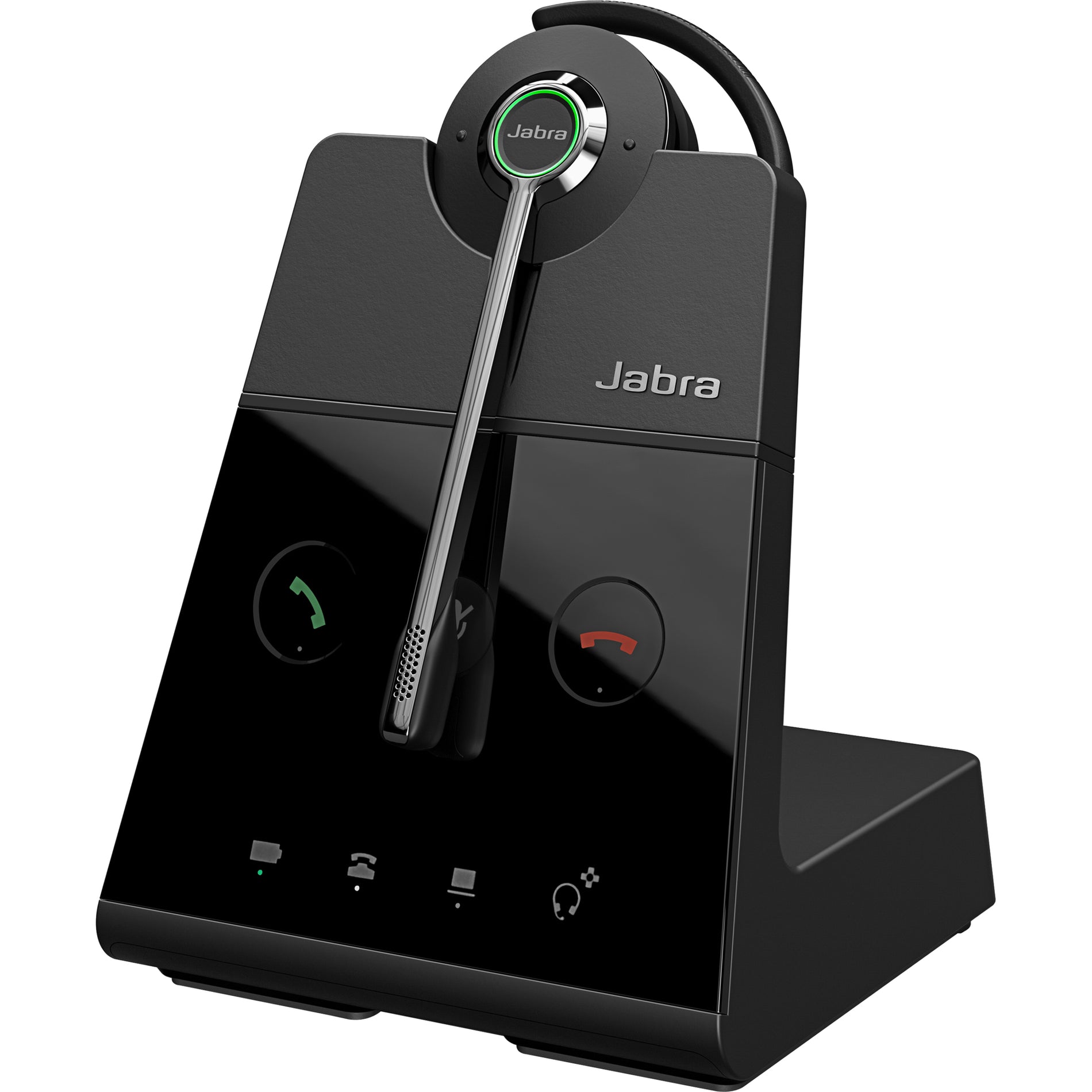 Front view of Jabra Engage 65 base station with LED indicators and controls-alternate-image5