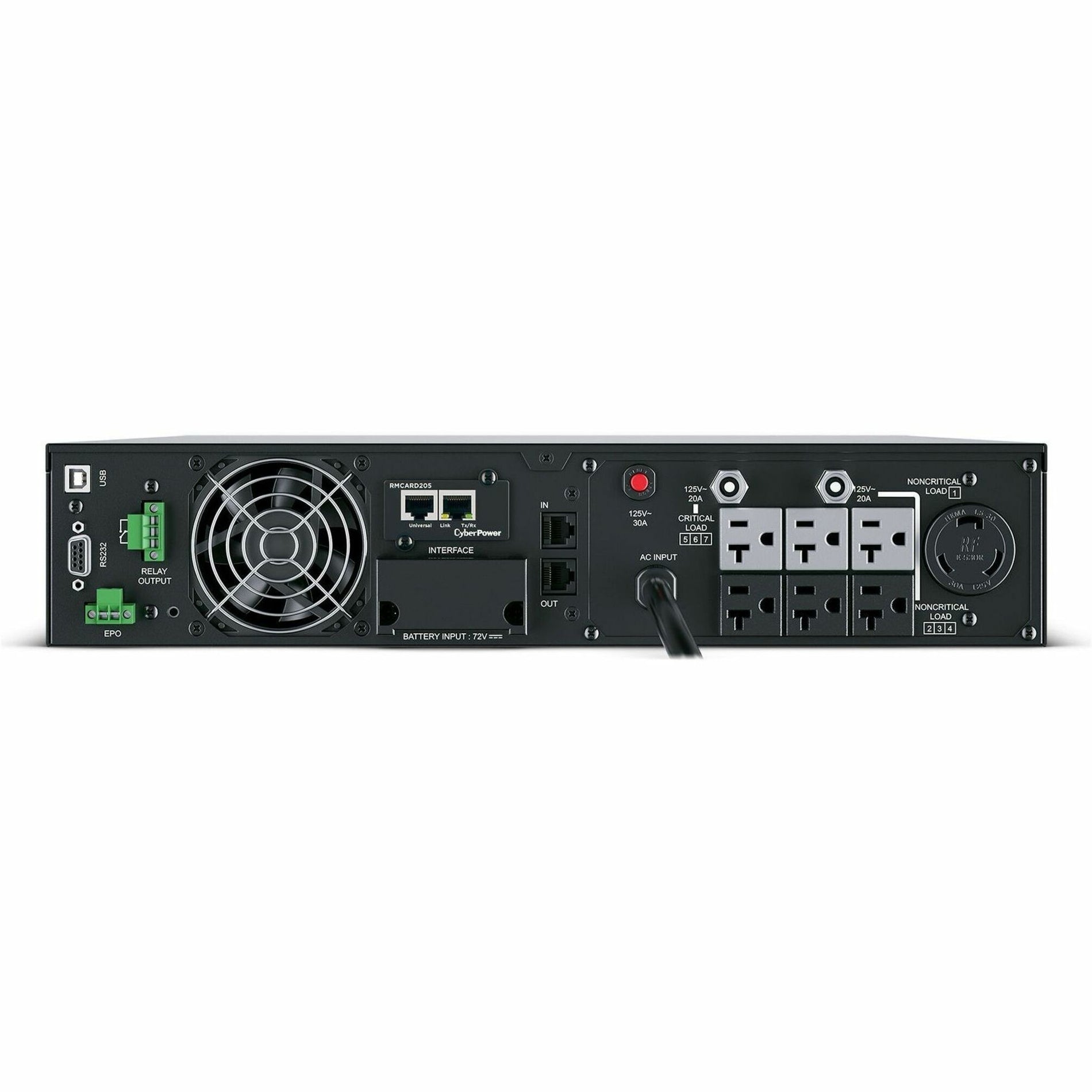 CyberPower OL3000RTXL2UN SAI en línea inteligente de rack torre 3000VA 7 salidas 2U