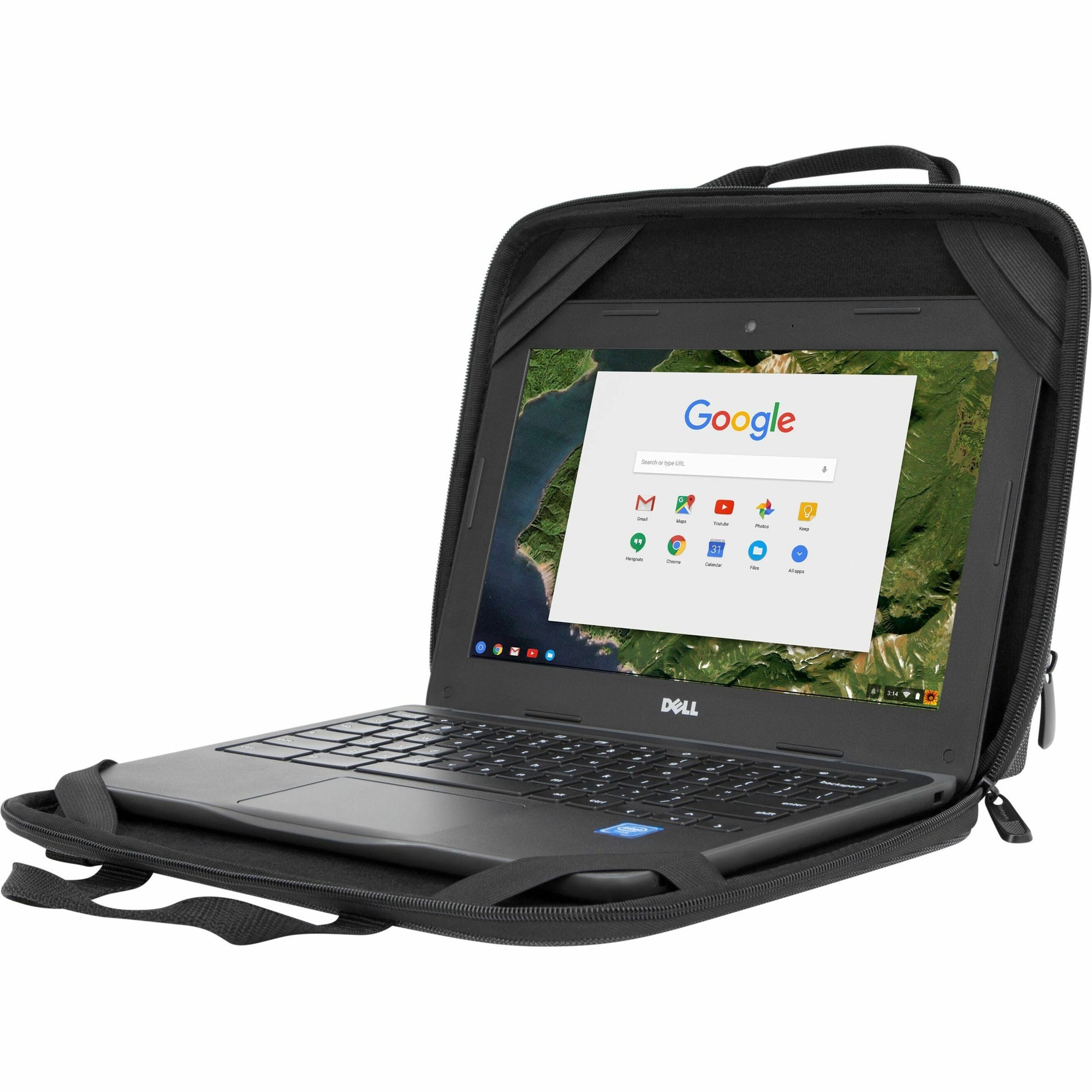 Targus TED006GL 11.6 "Work-in Essentials Case for Chromebook - Noir / Gris Étui léger et durable pour accessoires et adaptateur d'alimentation