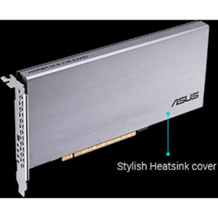 华硕 HYPER M.2 X16 CARD V2 M.2 到 PCI Express 适配器，高速数据传输，LED 指示灯，Intel VROC 准备 - 品牌名称：华硕 (Asus)