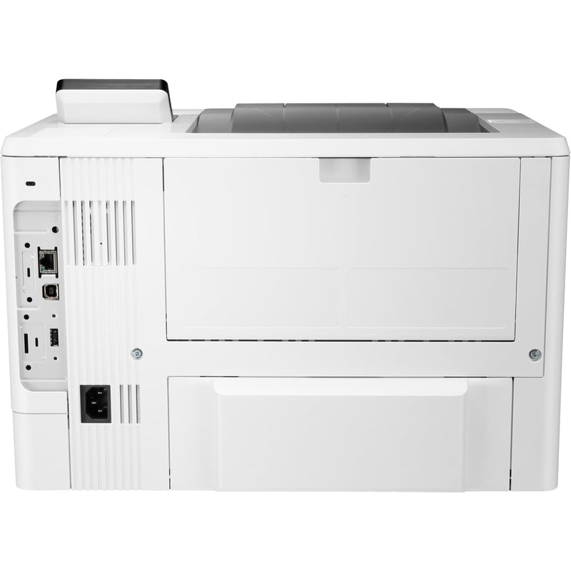 Rear view of HP LaserJet Enterprise M507dn showing connectivity ports