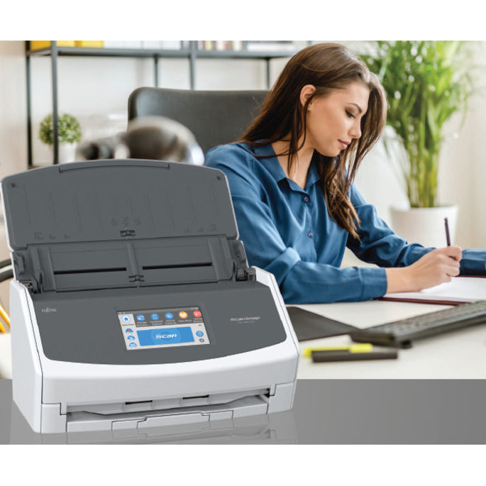 Fujitsu CG01000-294901 ScanSnap iX1500 bundled with Neat, Sheetfed Scanner, A3/A4/B4/A8 Media Size, Grayscale/Color/Monochrome Scan Color, 50 Sheets ADF Capacity, 600 dpi Optical Resolution, 30 ppm Maximum Scan Speed