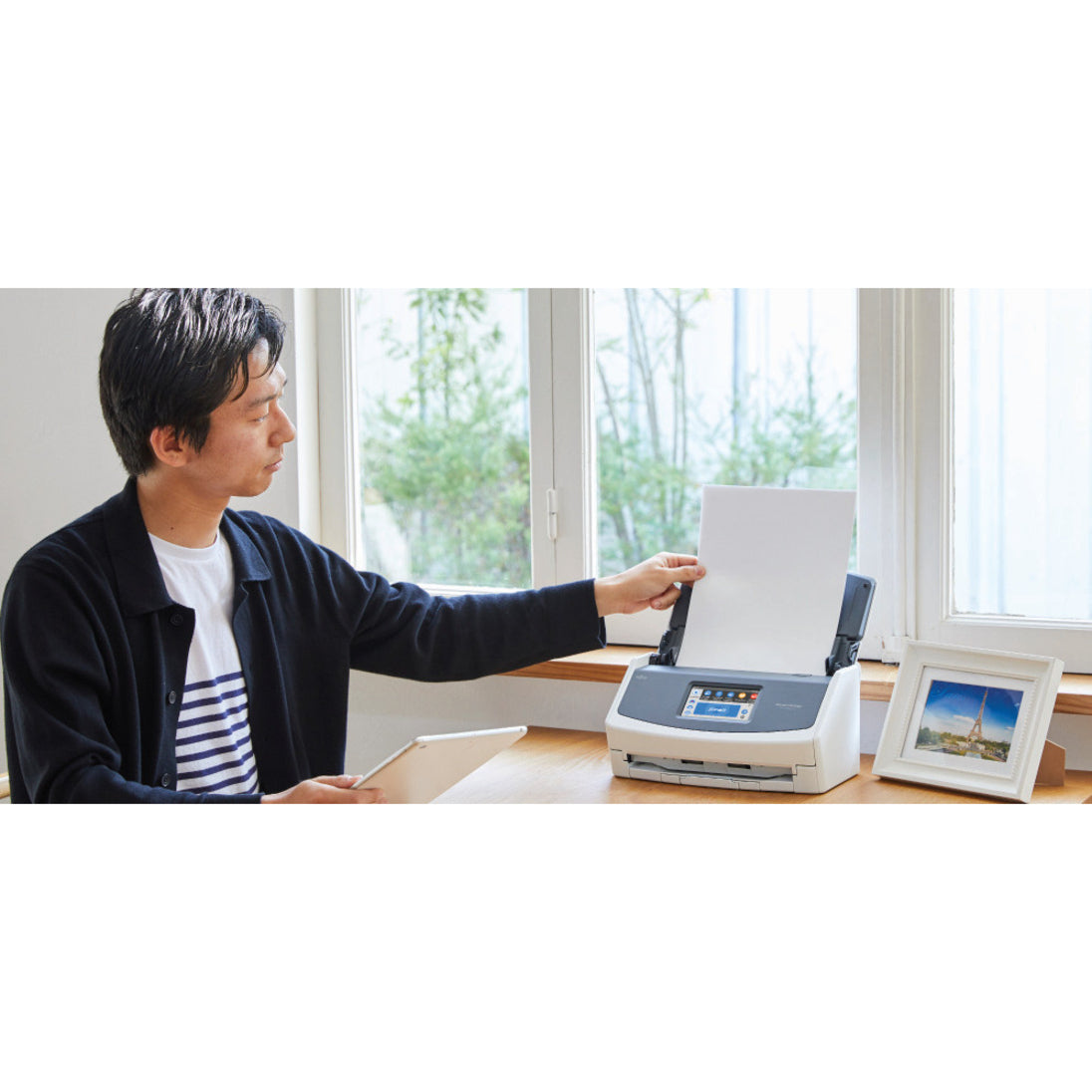 Fujitsu CG01000-294901 ScanSnap iX1500 bundled with Neat, Sheetfed Scanner, A3/A4/B4/A8 Media Size, Grayscale/Color/Monochrome Scan Color, 50 Sheets ADF Capacity, 600 dpi Optical Resolution, 30 ppm Maximum Scan Speed