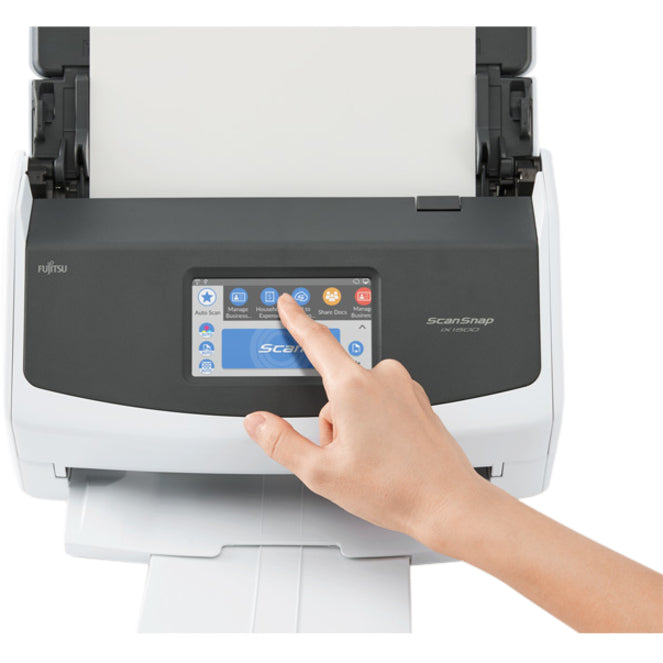 Fujitsu CG01000-294901 ScanSnap iX1500 bundled with Neat, Sheetfed Scanner, A3/A4/B4/A8 Media Size, Grayscale/Color/Monochrome Scan Color, 50 Sheets ADF Capacity, 600 dpi Optical Resolution, 30 ppm Maximum Scan Speed