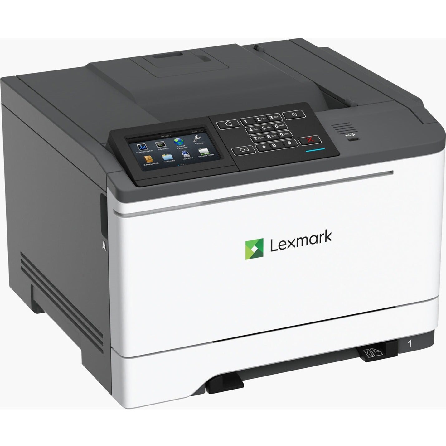 Lexmark 42C1022 CS622DE Color Laser Printer, Automatic Duplex Printing, 40 ppm, 1 GB Memory, Touchscreen, USB Connectivity