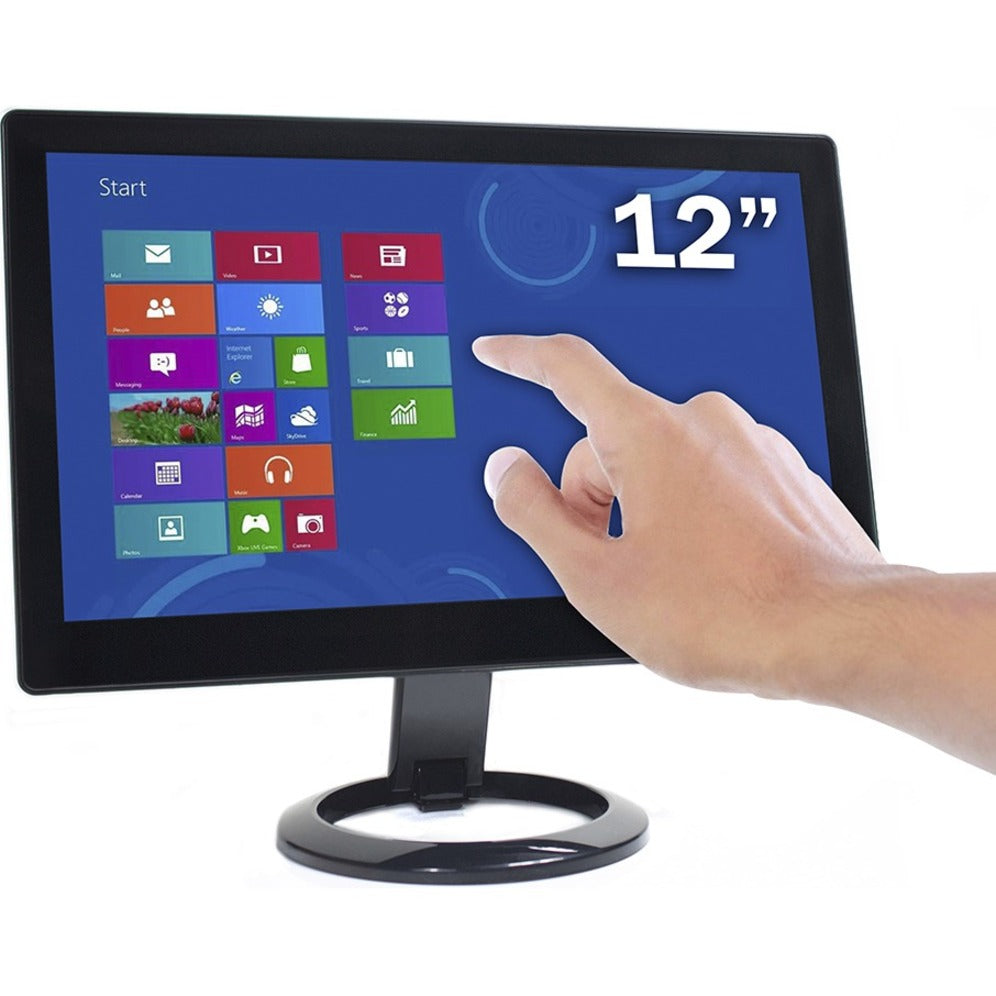 DoubleSight Displays DS-12UT Smart USB Monitor with Touch Screen, 12 Portable, 1366x768 Resolution, USB Power