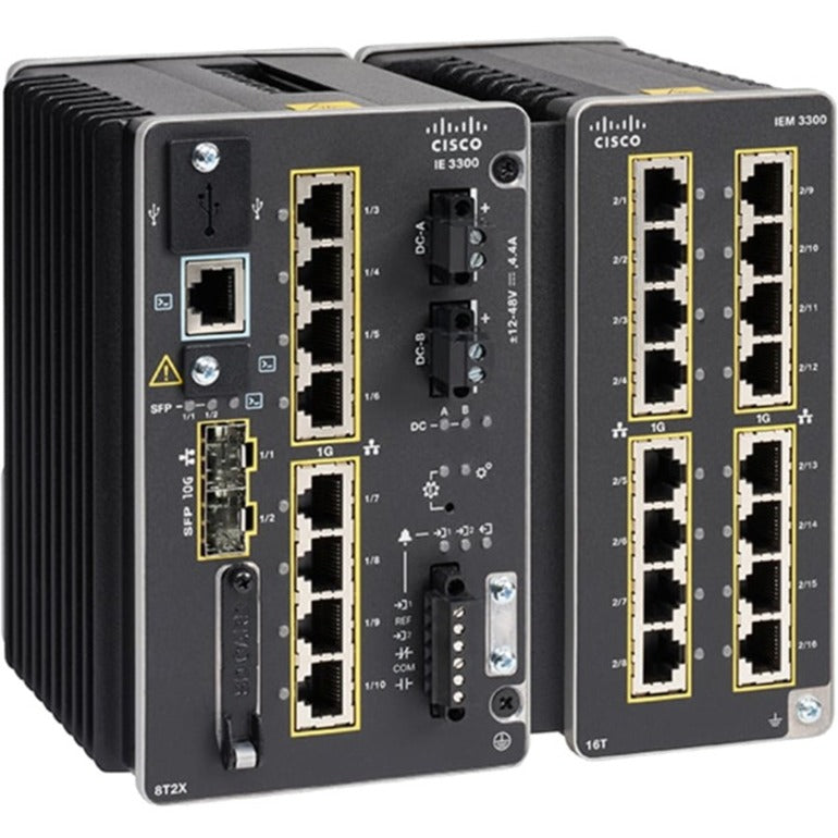 Cisco IE-3300-8P2S-E Catalyst IE-3300-8P2S Robuster Switch 8 Gigabit-Ethernet-Ports 2 SFP-Steckplätze Unterstützte Stromversorgung