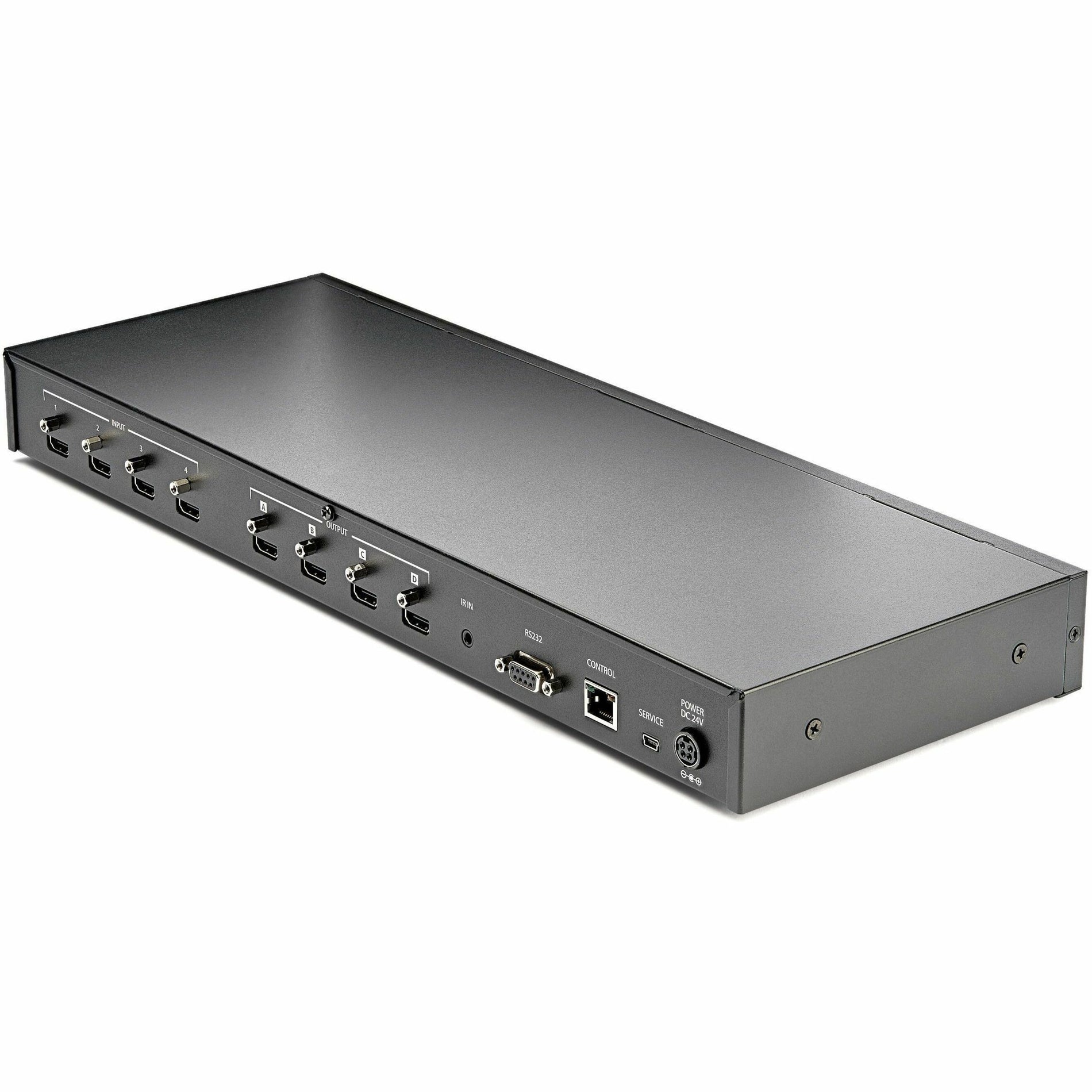 StarTech.com - StarTech.com VS424HD4K60 - VS424HD4K60 4x4 - 4x4 HDMI - HDMI Matrix - Πίνακας Switch - Διακόπτης 4K - 4Κ 60Hz - 60Hz Video - Βίντεο Wall - Τοίχος Switcher - Μεταγωγέας Rack - Ράφι Mountable - Εγκατάσταση σε βάση