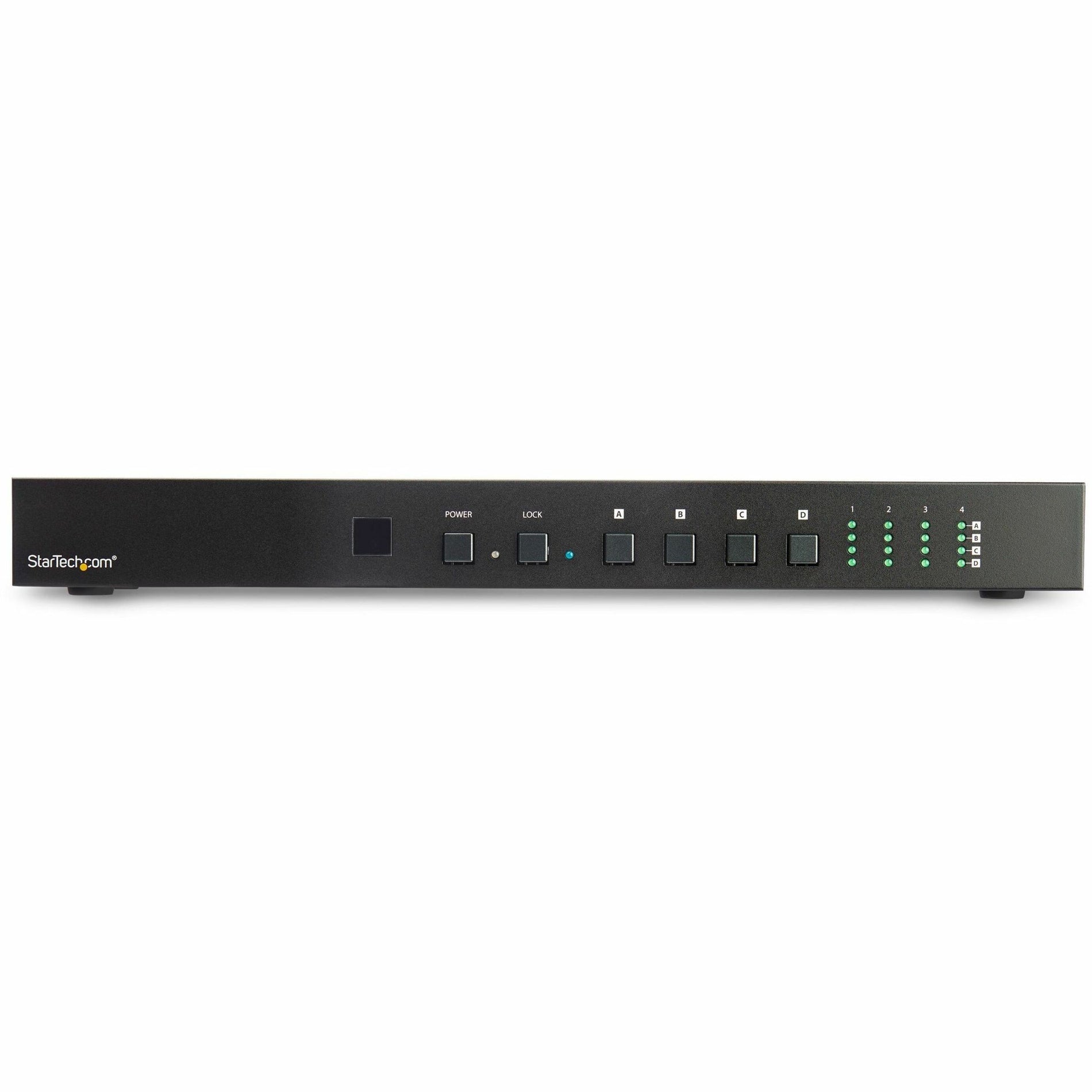 StarTech.com - StarTech.com VS424HD4K60 - VS424HD4K60 4x4 - 4x4 HDMI - HDMI Matrix - Πίνακας Switch - Διακόπτης 4K - 4Κ 60Hz - 60Hz Video - Βίντεο Wall - Τοίχος Switcher - Μεταγωγέας Rack - Ράφι Mountable - Εγκατάσταση σε βάση