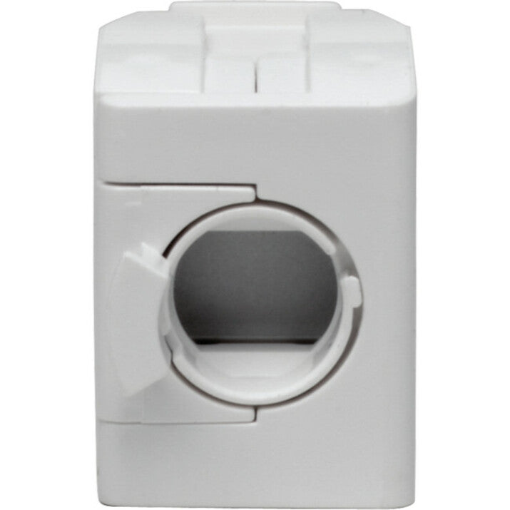 Tripp Lite N238-001-GY-TF Keystone Jack Cat6a/Cat6/Cat5e White, TAA, PoE+, PoE, Shielded