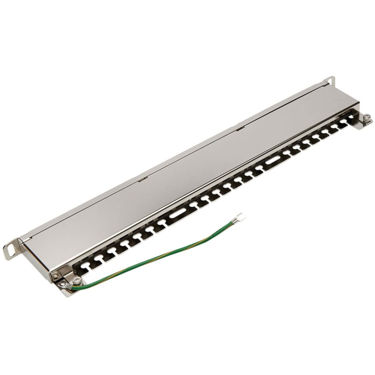 Tripp Lite N252-024-HU-SHK Cat6 24-Port Patch Panel 0.5U TAA Compliant Lifetime Warranty  트립 라이트 N252-024-HU-SHK Cat6 24포트 패치 패널 0.5U TAA 준수 평생 보증