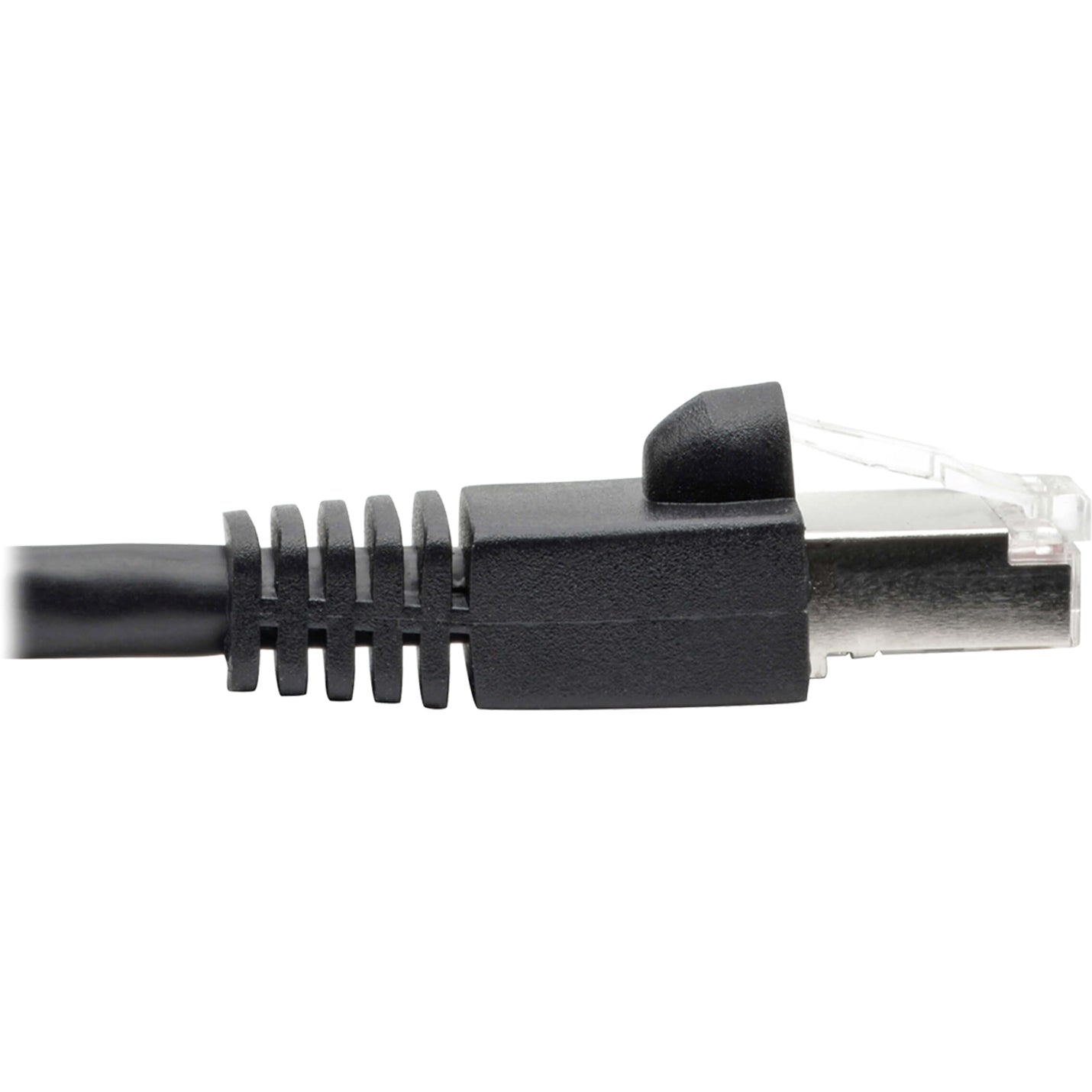 Side profile of RJ45 connector showing strain relief boot design-alternate-image4