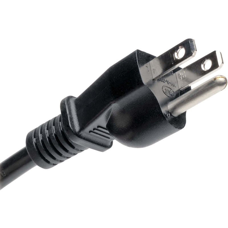 Close-up of NEMA 5-15P power plug on OMNI700LCDT UPS power cable