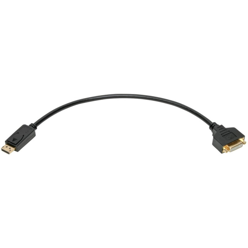 Side view of DisplayPort to DVI adapter showing streamlined horizontal profile